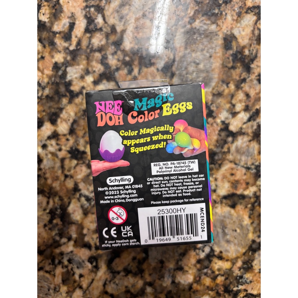 NeeDoh MAGIC COLOR EGG Nee Doh Squishy Easter Gifts BLUE - Picture 3 of 4